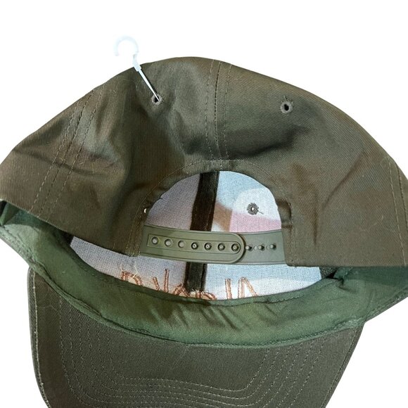 Alaska Rugged Wear Adjustable Snapback Baseball Cap Green With Embroidery - Picture 3 of 4